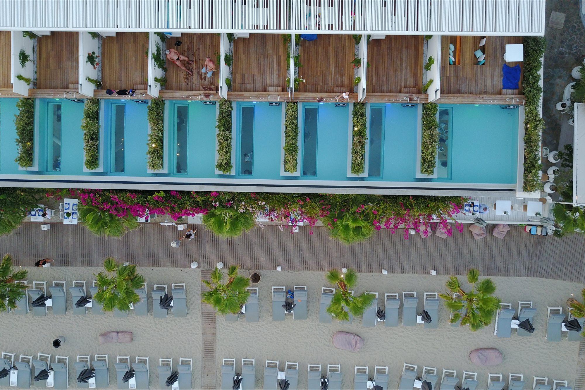 Mykonos Dove Beachfront Hotel Platísz Jalósz Kültér fotó