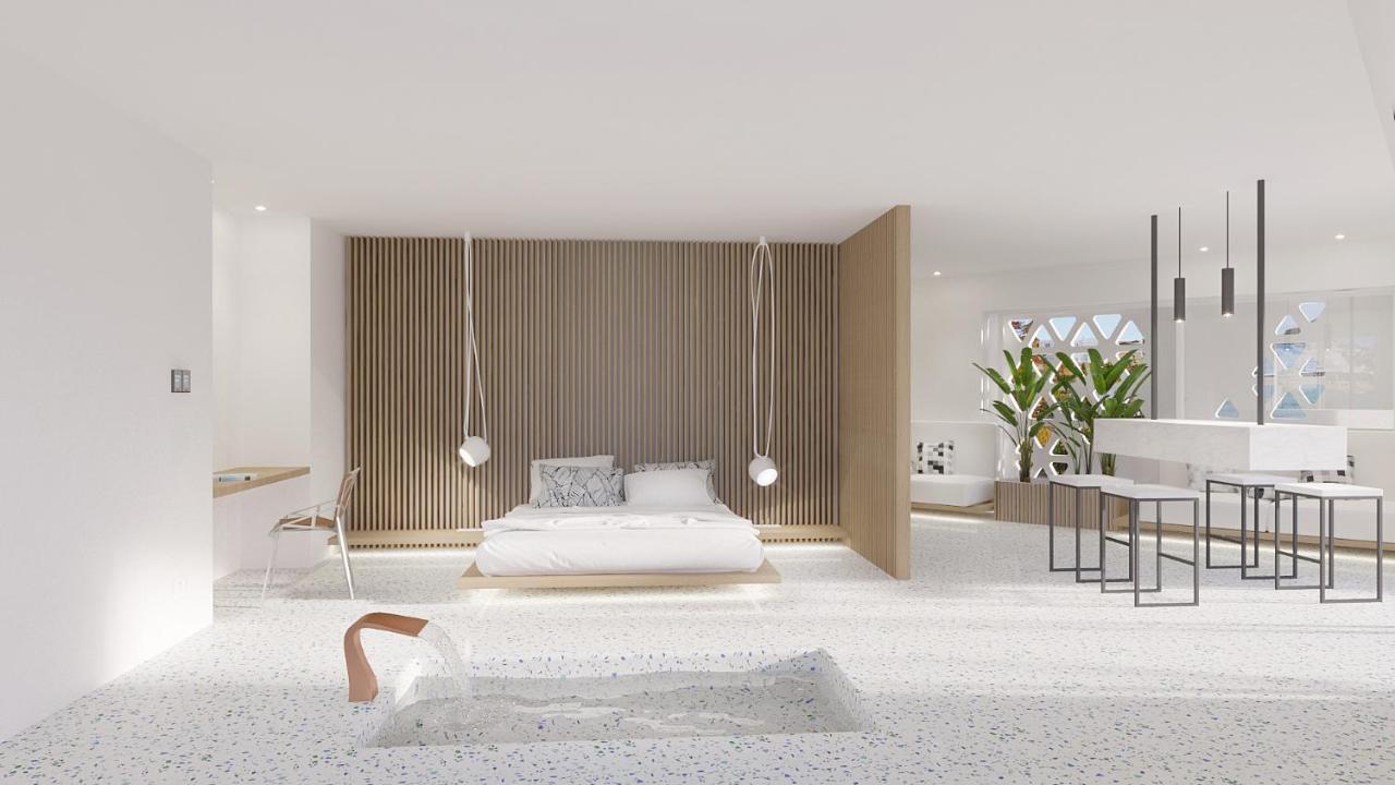 Mykonos Dove Beachfront Hotel Platísz Jalósz Kültér fotó