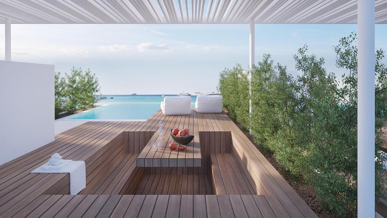 Mykonos Dove Beachfront Hotel Platísz Jalósz Kültér fotó