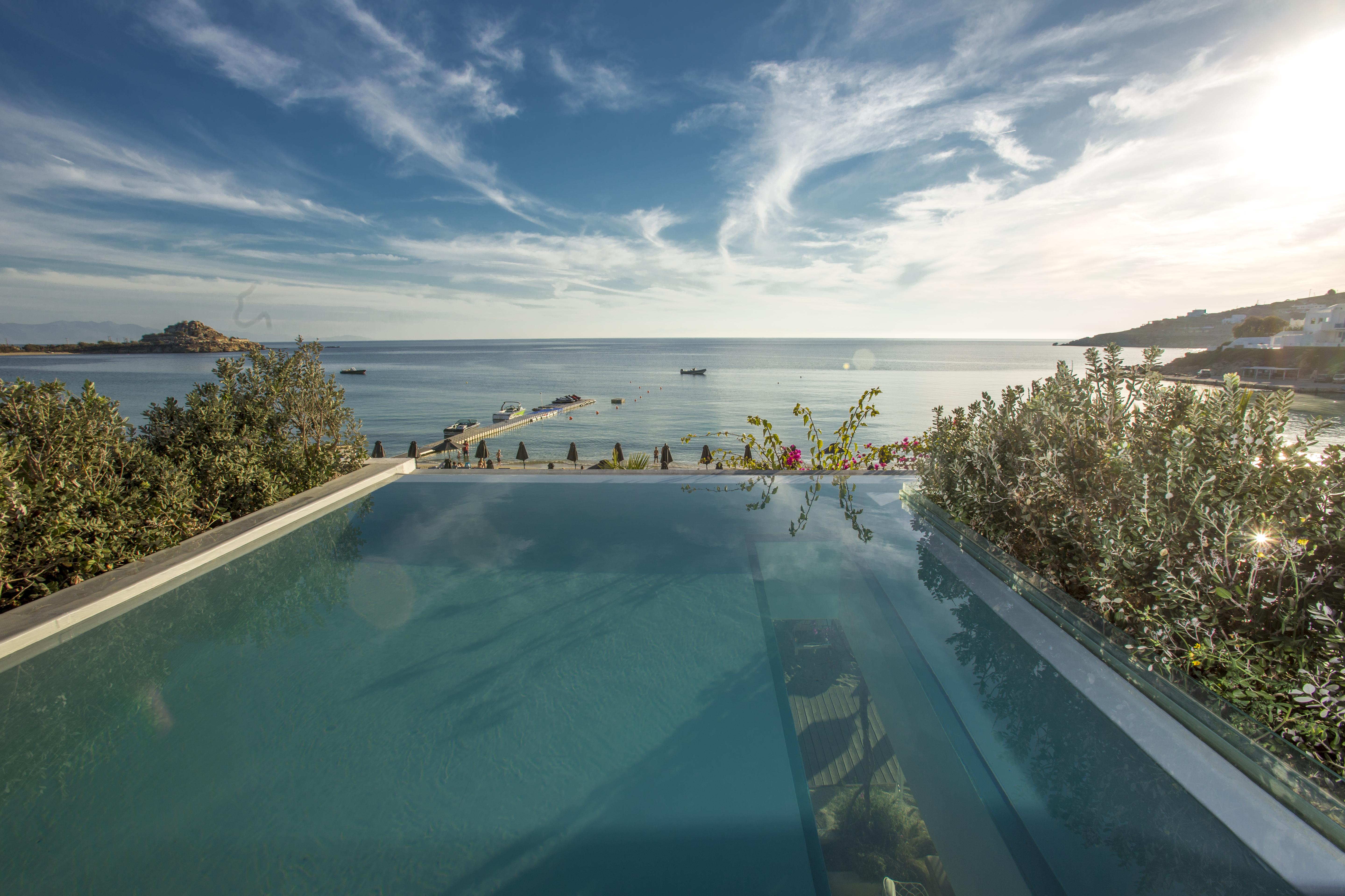 Mykonos Dove Beachfront Hotel Platísz Jalósz Kültér fotó