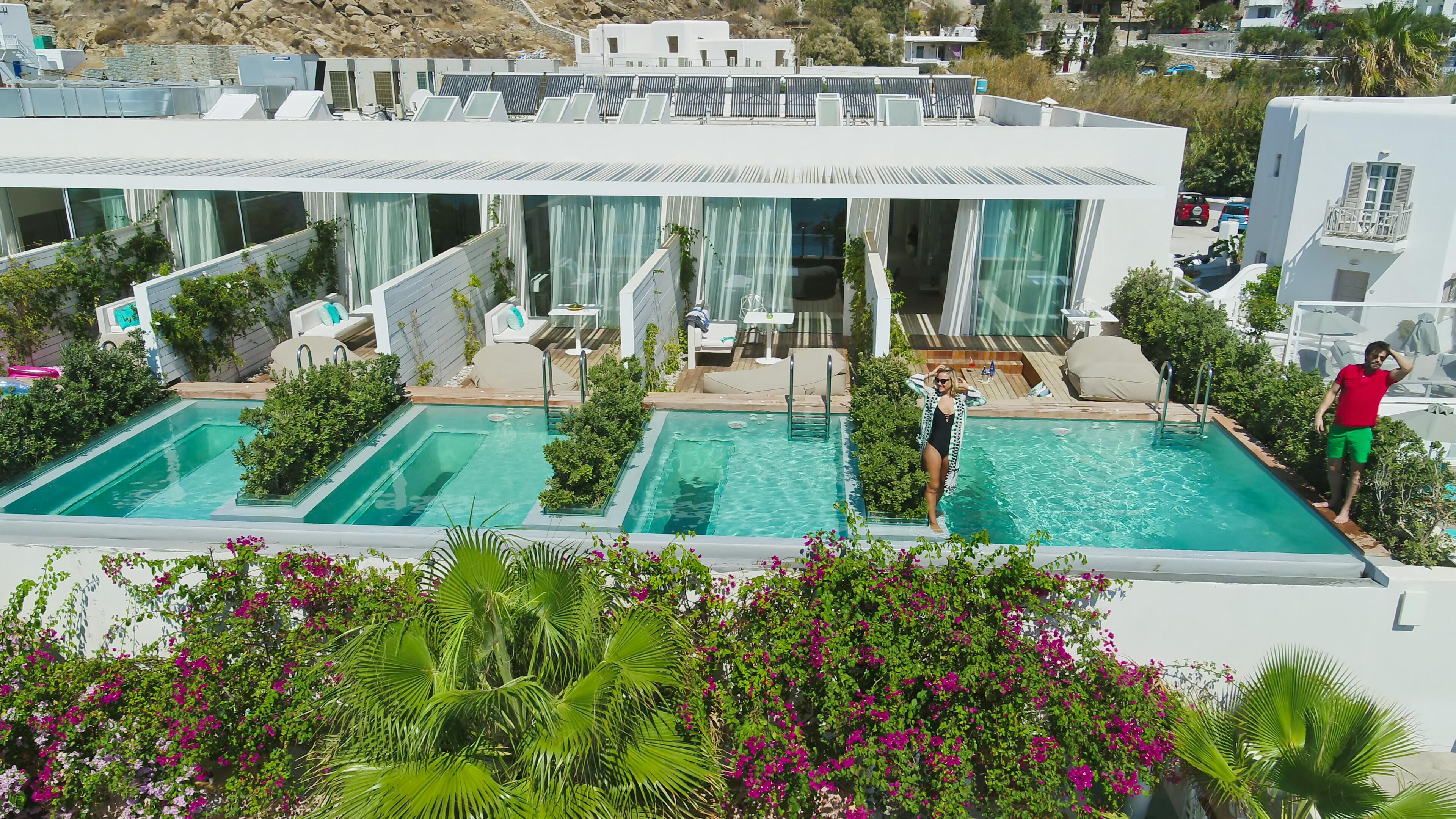 Mykonos Dove Beachfront Hotel Platísz Jalósz Kültér fotó