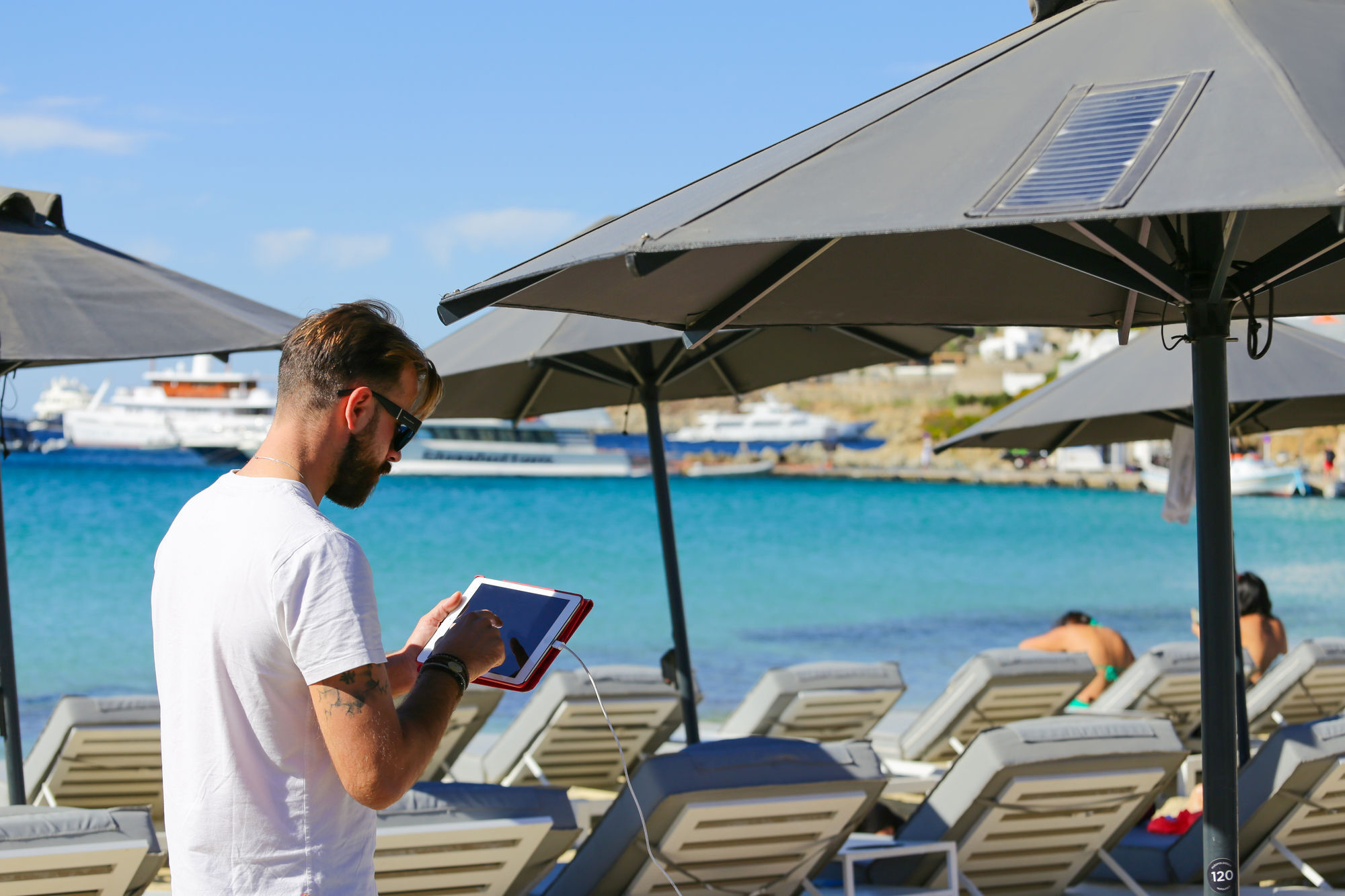 Mykonos Dove Beachfront Hotel Platísz Jalósz Kültér fotó