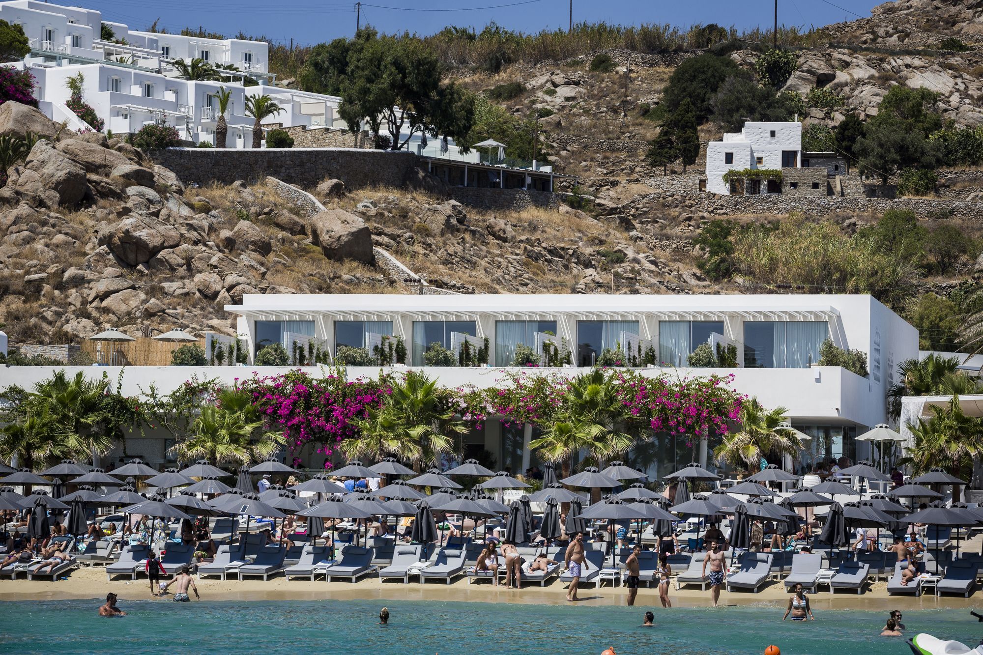 Mykonos Dove Beachfront Hotel Platísz Jalósz Kültér fotó